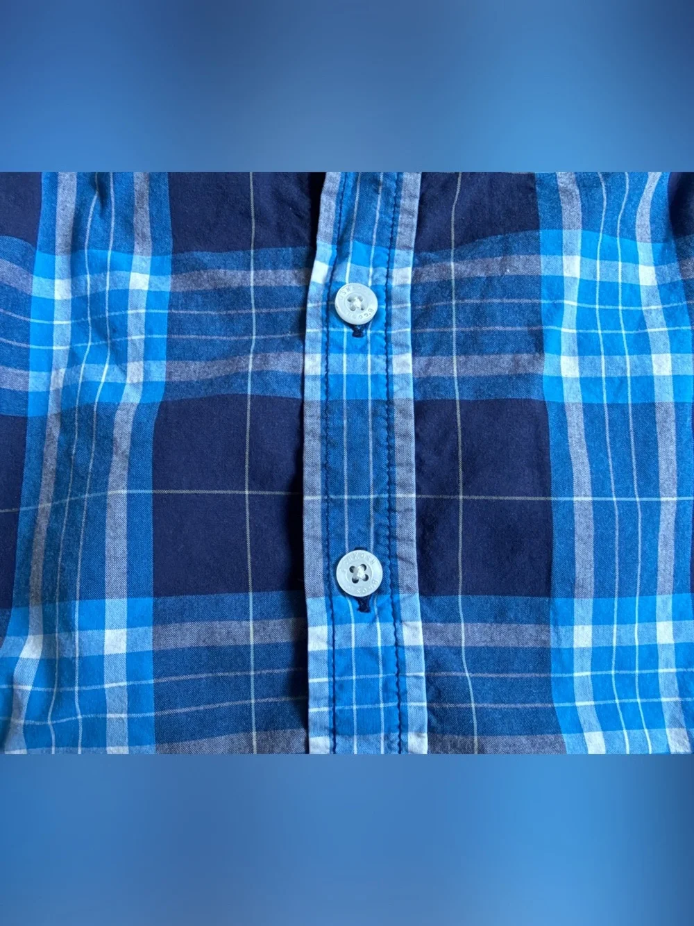 Classic OshKosh B'gosh Long-Sleeve Plaid Button-Down Shirt Sz 18 Months